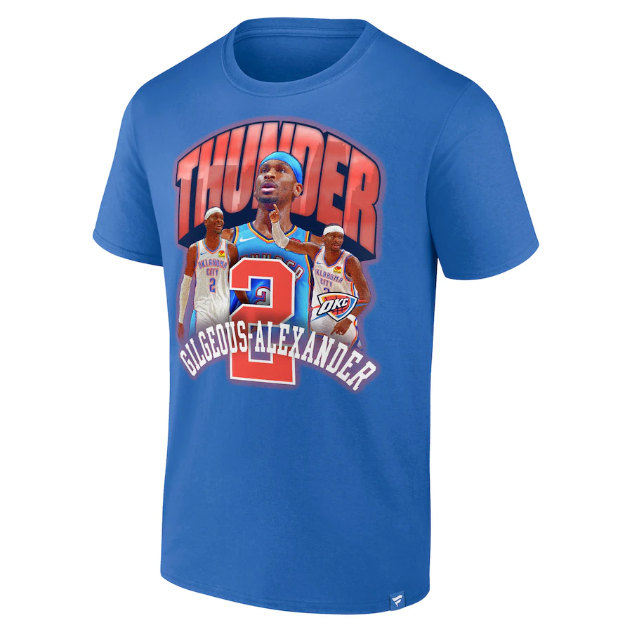 Men Oklahoma City Thunder  short T Shirt 2025 style 4->nba t-shirts->Sports Accessory
